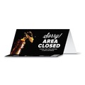 Floor Signs & Safety Signs | Tabbies 79186 BeSafe Messaging 8 in. x 3.87 in. Table Top Tent Card - Black (100/Carton) image number 1