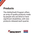 Floor Mats | AbilityOne 7220-00-224-6486 SKILCRAFT 24 x 50 Rubberized Link Mat - Black image number 3