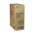 Food Trays, Containers, and Lids | Pactiv Corp. YTD19903ECON 9.13 in. x 9 in. x 3.25 in. 3 Compartment Dual Tab Lock Economy Vented Foam Hinged Lid Containers - White (150/Carton) image number 4
