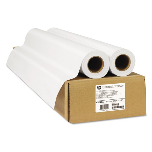 Photo Paper | HP C0F28A Everyday 36 in. x 75 ft. Adhesive Gloss Polypropylene - White (2/Pack) image number 0