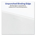 Dividers & Tabs | Avery 11912 11 x 8.5 Avery Style Preprinted Legal Exhibit Side 10-Tab Index Dividers - White (25/Pack) image number 2