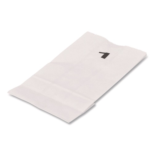 Food Service | Ross & Wallace Paper Products 120301500PK/BL Grocery Paper Bags, 1# Size, 30# Basis Weight, 3.5-in x 2.25-in x 6.63-in, White, 500/Bundle image number 0