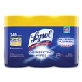Hand Wipes | LYSOL Brand 19200-84251 7 in. x 7.25 in. 1-Ply Disinfecting Wipes - Lemon and Lime Blossom/White (3/Pack) image number 0