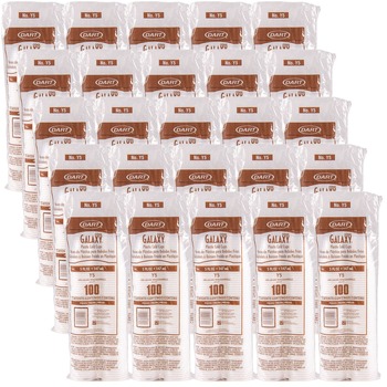 Dart Y5 5 oz. High-Impact Polystyrene Cold Cups - Translucent (25 Sleeves/Carton)