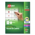 Labels | Avery 06450 1 in. Diameter Inkjet/Laser Removable Multi-Use Labels - White (945/Pack) image number 0