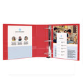 Binders | Avery 79171 11 in. x 8.5 in. 1.5 in. Capacity 3 Rings Heavy-Duty View Binder with DuraHinge and One Touch EZD Rings - Red image number 3