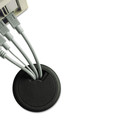 Office Cable Management | Cord Away 00202 2.38 in. Diameter Adjustable Grommet - Black image number 1