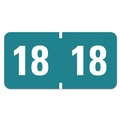 Labels | Smead 68318 0.75 in. x 1.5 in. "15-in Yearly End Tab File Folder Labels - Teal (500/Roll) image number 0