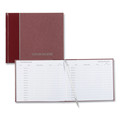 Notebooks & Pads | National 57803 9.78 in. x 8.5 in. Sheets Hardcover Visitor Register Book - Burgundy Cover image number 3