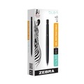 Pens | Zebra 41410 0.7 mm Retractable Fine bLen Gel Pen - Black Ink, Black Barrel (12/Pack) image number 1