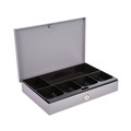 Retail Store Supplies | CONTROLTEK 500126 11.5 in. x 8.2 in. x 2.2 in. 6 Compartments Heavy Duty Low Profile Cash Box - Gray image number 3