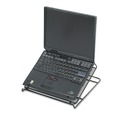 Office Desks & Workstations | Safco 2161BL 12.25 in. x 12.25 in. x 2 in. Onyx Mesh Laptop Stand - Black image number 3