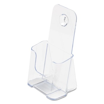  | Deflecto 77501 4.25w x 3.25d x 7.75h Leaflet Size DocuHolder for Countertop/Wall-Mount - Clear