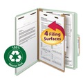 File Folders | Smead 13723 2 in. Expansion Recycled Pressboard 4-Fastener Classification Folders - Letter Size/Gray-Green (10/Box) image number 7