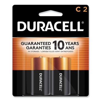 Duracell MN1400B2Z CopperTop Alkaline C Batteries (2/Pack)