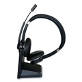 Office Accessories | Innovera 70003 IVR70003 Binaural Over The Head Bluetooth Headset - Black/Silver image number 3