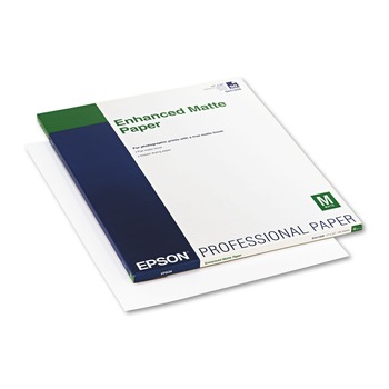 Epson S041908 17 in. x 22 in. 10 mil Ultra Premium Matte Presentation Paper - White (50/Pack)