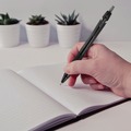 Pens | uni-ball 70124 Jetstream Elements 1 mm Retractable Hybrid Gel Pen - Blue Ink/Blue Barrel/Medium (1-Dozen) image number 10