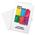 Envelopes & Mailers | Avery 08316 85 lbs. 5.5 in. x 8.5 in. Half-Fold Greeting Cards with Matching Envelopes for Inkjet Printers - Matte White (1 Card/Sheet, 30 Sheets/Box) image number 2