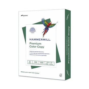 Hammermill 10263-0 8.5 in. x 11 in. 100 Bright 32 lbs. Bond Weight Premium Color Copy Print Paper - Photo White (1-Ream)