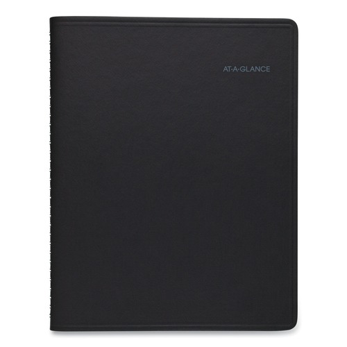 Notebooks & Pads | AT-A-GLANCE 760605 QuickNotes 11 in. x 8.25 in. 12-Month (Jan. to Dec.) 2026 Monthly Planner - Black Cover image number 0