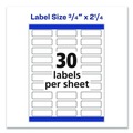 Just Launched | Avery 06870 Print-to-the-Edge 3/4 in. x 2-1/4 in. Return Address Labels - White (750/Pack) image number 4