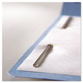 File Folders | Smead 12040 0.75 in. Expansion Top Tab Colored 2-Fastener Folders - Letter Size/Blue Exterior (50/Box) image number 4