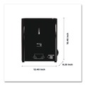 Paper Towel Holders | Papernet 419484 12.4 x 9.3 x 16.5 Hy Tech Manual Towel Dispenser - Black (1/Carton) image number 4