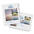 Dividers & Tabs | Avery 11515 Print-On 11 in. x 8.5 in. 5-Tab 3-Hole Customizable Punched Dividers - White (5/Pack) image number 1