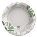 Just Launched | Dixie SX12PATH Pathways 12 oz. Heavyweight Paper Bowls - Green/Burgundy (1000/Carton) image number 1