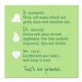Hand Wipes | Seventh Generation SEV 34219CT 7 in. x 7 in. Free and Clear Baby Wipes Refill - Unscented, White (3 Packs/Carton) image number 5