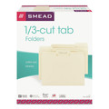 Back to School Sale | Smead 10330 1/3-Cut Tabs Assorted Letter Size 0.75 in. Expansion File Folders - Manila (100/Box) image number 4
