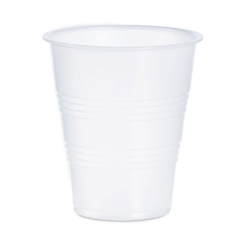  | Dart Y7 7 oz. High-Impact Polystyrene Cold Cup - Translucent (25 Sleeves/Carton) image number 0