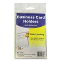 Labels | C-Line 70238 2 x 3.5 Self-Adhesive Side Load Business Card Holders - Clear (10/Pack) image number 0