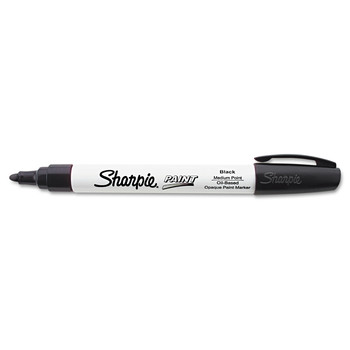 Sharpie 35549 Permanent Paint Marker - Medium Bullet Tip/Black