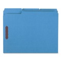 File Folders | Universal UNV13521 1/3-Cut Tabs Deluxe Reinforced Top Tab Folders with Fasteners - Letter Size, Blue (50/Box) image number 0