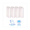  | Boardwalk V7658HNKR01 38 in. x 58 in. 60 gal. 14 mic High-Density Can Liners - Natural (200/Carton) image number 6