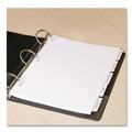 Back to School Sale | Avery 20406 11 in. x 8.5 in. 5-Tab 3-Hole Punched Customizable Print-On Dividers For Xerox 5090 Copiers - White (150/Box) image number 3