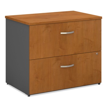 PRODUCTS | Bush WC72454CSU 35.75 in. x 23.38 in. x 29.88 in. Series C 2-Drawer Lateral File - Natural Cherry/Graphite Gray