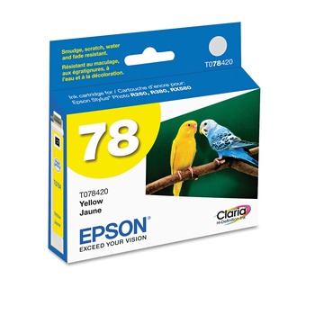 Epson T078420-S #78 430 Page-Yield Claria Ink - Yellow