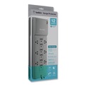 Back to School Sale | Belkin BE112230-08 Professional Series 3780 J 12 AC Outlets 8 ft. Cord SurgeMaster Surge Protector - Dark Gray image number 2