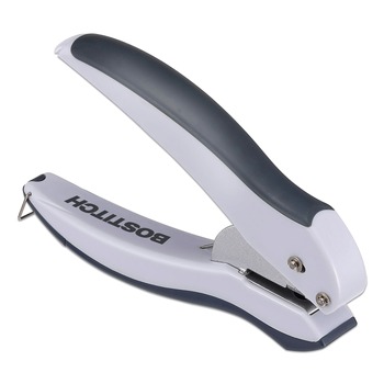 PaperPro 2402 10-Sheet EZ Squeeze 1-Hole Punch - Gray