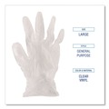Disposable Gloves | Boardwalk BWK365XLCT 2.6 mil 9.5 in. Long Powder-Free General Purpose Vinyl Gloves - Extra Large, Clear (100/Box, 10 Boxes/Carton) image number 6