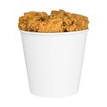 Food Trays, Containers, and Lids | Karat C-FB170W 8.9 in. x 8.36 in. 170 oz. Paper Food Bucket - White (150/Carton) image number 1