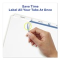 Back to School Sale | Avery 11435 Index Maker 11 in. x 8.5 in. 3-Tab Print and Apply Clear Label Dividers - White/White Tabs (5/Pack) image number 3