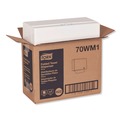 Paper Towel Holders | Tork 70WM1 11.75 x 5.75 x 9.25 Singlefold Hand Towel Dispenser - White (1/Carton) image number 3