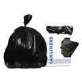  | Heritage H4823TK 24 in. x 23 in. 10 gal. 0.9 mil Linear Low-Density Can Liners - Black (500/Carton) image number 1