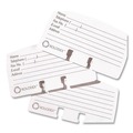Flash Cards | Rolodex 67553 2.25 in. x 4 in. Petite Refill Cards - White (100/Pack) image number 2