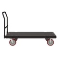 Cleaning Carts | Suncast Commercial PDPT3060 30.25 in. x 64.5 in. x 41 in. 1,600 lbs. Capacity Resin Platform Truck - Black image number 2