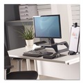 Monitor Stands | Fellowes Mfg Co. 9472301 I-Spire Series  20 in. x 8.88 in. x 4.88 in. Supports 25 lbs. Monitor Lift - Black image number 4